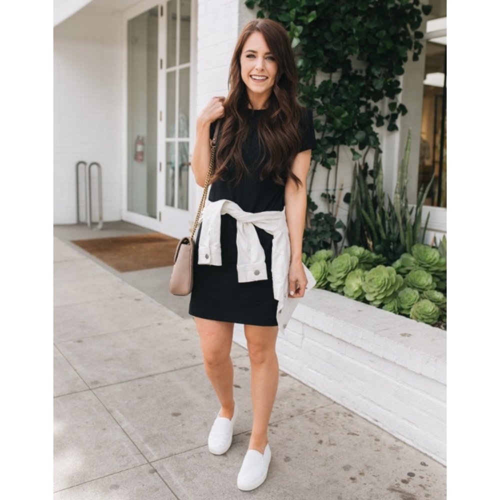 H&M Black Tee Shirt Dress S